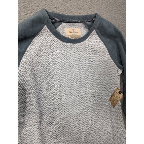 Old Ranch Talvi Pullover Shirt Medium Long Sleeve Sweater Fleece Baseball Raglan - Picture 11 of 13
